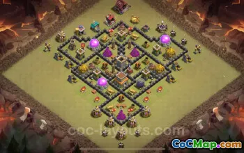 Best TH8 War Base Links - Hybrid & Max Levels 2025 #26651