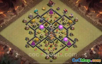 Best TH8 War Base Links | Max Levels & Hybrid 2024 #19252