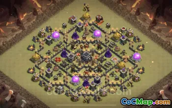 Best TH9 Anti 3 Stars War Base 2023 - Clash of Clans #19528