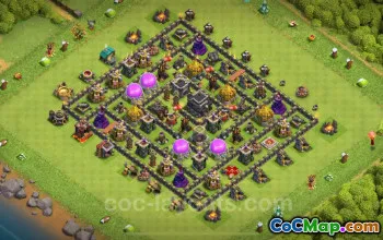 Bester TH9 Base Anti-Everything Link 2024 – Town Hall Level 9 #17680
