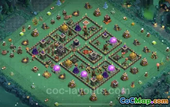 Best TH9 Base Copy | Anti GoWiWi & GoWiPe Defense #24665