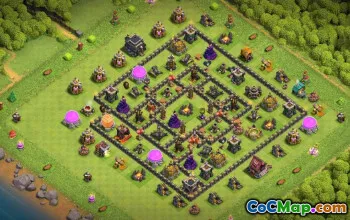 Best TH9 CoC Base Layouts with Copy Link #53576
