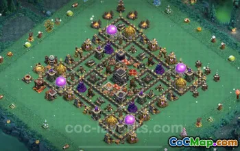 Best TH9 Farming Base 2023 - Anti 2 Stars & Hybrid Layout #19507