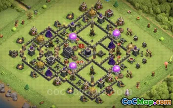Best TH9 Farming Base: Anti-Everything & Hybrid Design #24755