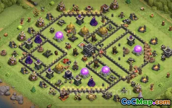 Best TH9 Farming Base Layout - Clash of Clans Guide #24833