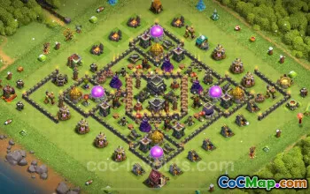 Best TH9 Hybrid Base Copy 2024 - Anti Everything Link #19567