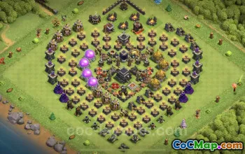 Best TH9 Troll Bases: Funny Art & Links for Clash of Clans #24818