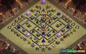 Best TH9 War Base 2023 - Anti Everything with Link #19443