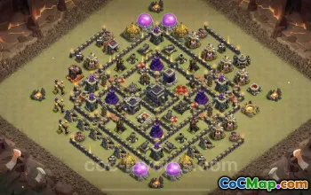 Best TH9 War Base 2023: Max Level Anti-Everything Copy #19583