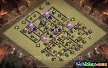 Best TH9 War Base 2023: Max Levels & Anti-Everything Link #19533