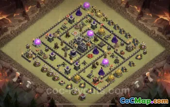 Best TH9 War Base 2023 - Max Levels & Anti Everything Link #19553