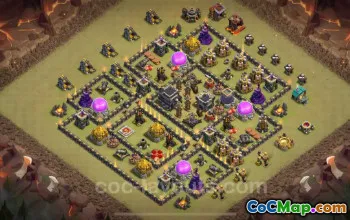 Beste TH9 War Base 2024 – Anti Everything & Hybrid Layout #17681