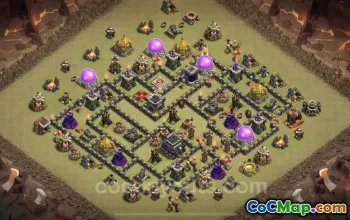 Best TH9 War Base: Anti Everything Layout & Link for CWL #24820