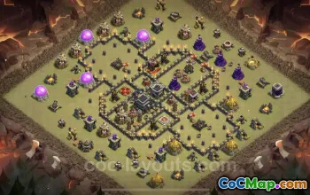 Best TH9 War Base - Anti Everything with Copy Link #24664