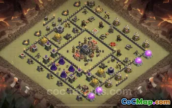 Best TH9 War Base - Anti Everything with Copy Link #24703