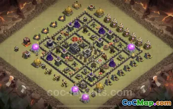 Best TH9 War Base Link - Anti Everything CWL Copy #24712