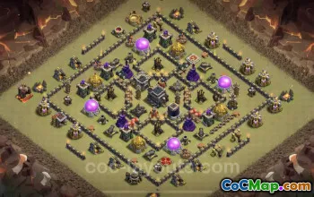 Best TH9 War Base Links: Anti-Everything Hybrid Designs #24677