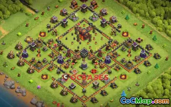 Best Town Hall 10 Base for Clash of Clans - Anti 3 Stars #24129
