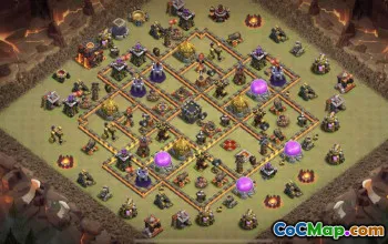 最佳市政厅10的COC基本布局 - 复制和链接＃16358