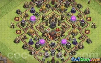 最佳市政厅10 COC基础布局和耕种＃11990