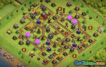 Best Town Hall 10 CoC Base Layouts & Maps for Farming & War #16967