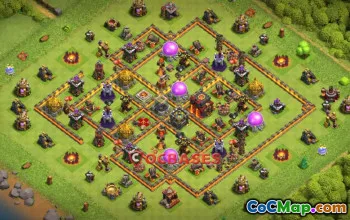 Best Town Hall 10 Farming Base | Clash of Clans Copy Link #22238