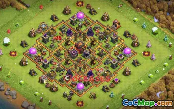 Best Town Hall 10 Hybrid Base - Clash of Clans Island Link #23554