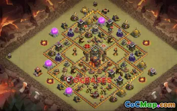 Best Town Hall 10 War Base: Anti-3 Star & Compact Design #21637
