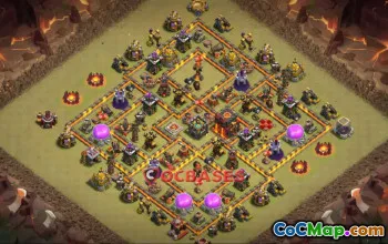 Best Town Hall 10 War Base: Anti-3 Star & Compact Design #23112