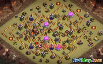 Best Town Hall 10 War Base - Compact & Anti-Everything! #24178