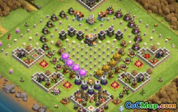 베스트 타운 홀 11 기본 레이아웃 | COC지도 및 전략 #13943