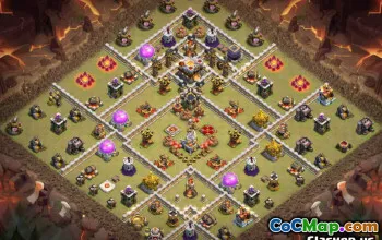 Najlepszy ratusz 11 Układy i mapy bazy COC na wojnę 12904