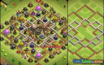 Best Town Hall 11 Hybrid Base | Clash of Clans TH11 Copy Link #22927