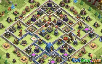 COC＃11274的最佳市政厅12基本布局和链接