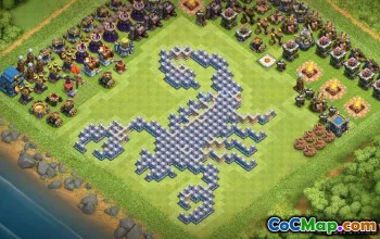 საუკეთესო მერია 12 ბაზის განლაგება და რუქები COC #13375