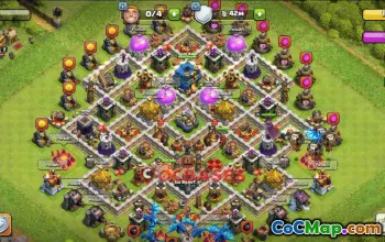 Best Town Hall 12 Farming Base - Anti 2 Star & Yeti #24172