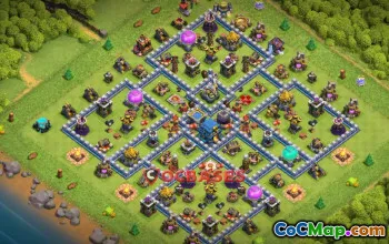 Best Town Hall 12 Farming Base: Anti 3-Star & Symmetric Design #20899