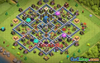 Best Town Hall 12 Farming Base: Compact & Anti-Ground #19587
