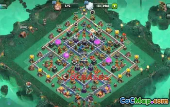 Best Town Hall 12 Hybrid Base for Clash of Clans - Copy Link! #23208