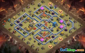 Лучшая военная база Ратуши 12: Руководство по Clash of Clans № 18715