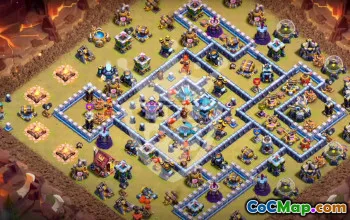 Best Town Hall 13 Base Layout for Clash of Clans #54784