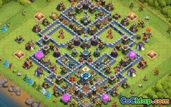 El mejor ayuntamiento 13 Diseños y mapas base para COC #12980