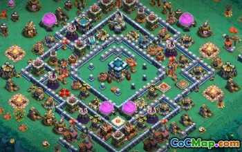 Best Town Hall 13 CoC Base Layouts & Maps | Trophy Strategies #14847