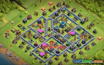 Best Town Hall 13 Farming Base | Copy Link - Clash of Clans #22999