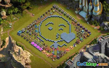 Best Town Hall 13 Fun Base Layout c4ax9 #57103