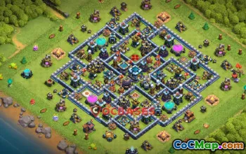 Best Town Hall 13 Hybrid Base - Compact & Anti-3 Star Guide #21695