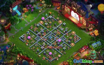 Best Town Hall 13 Hybrid Base Layout #57151