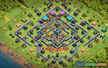 Best Town Hall 13 Trophy Base | Anti 3 Stars & Symmetric #21171