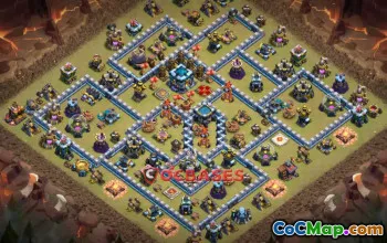 Best Town Hall 13 War Base | Clash of Clans Copy Link #22596