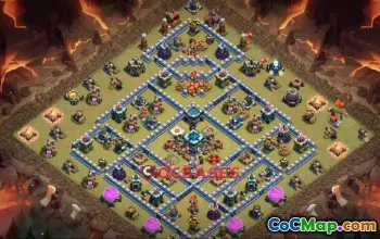 Best Town Hall 13 War Base | Copy Base Link - Clash of Clans #22616